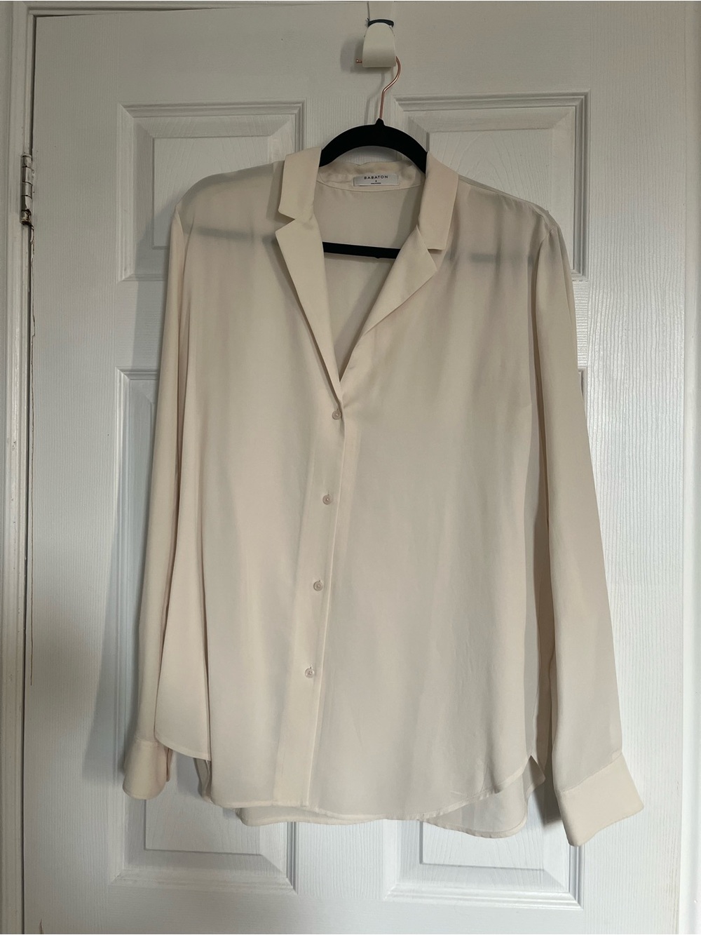 Wilfred Cream Button-Down Blouse